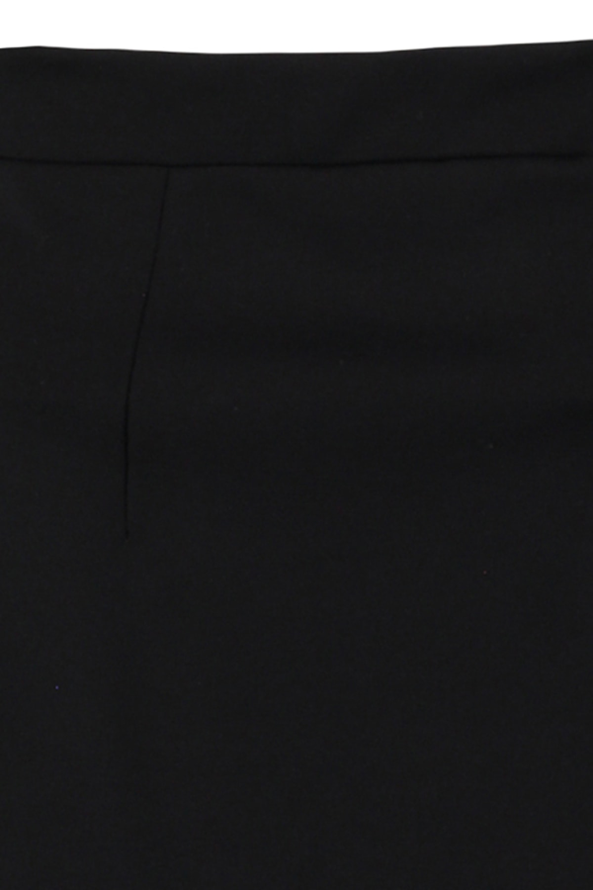 Siyah Yırtmaç Detaylı Mini Normal Bel Esnek Örme Etek TWOAW21ET0660