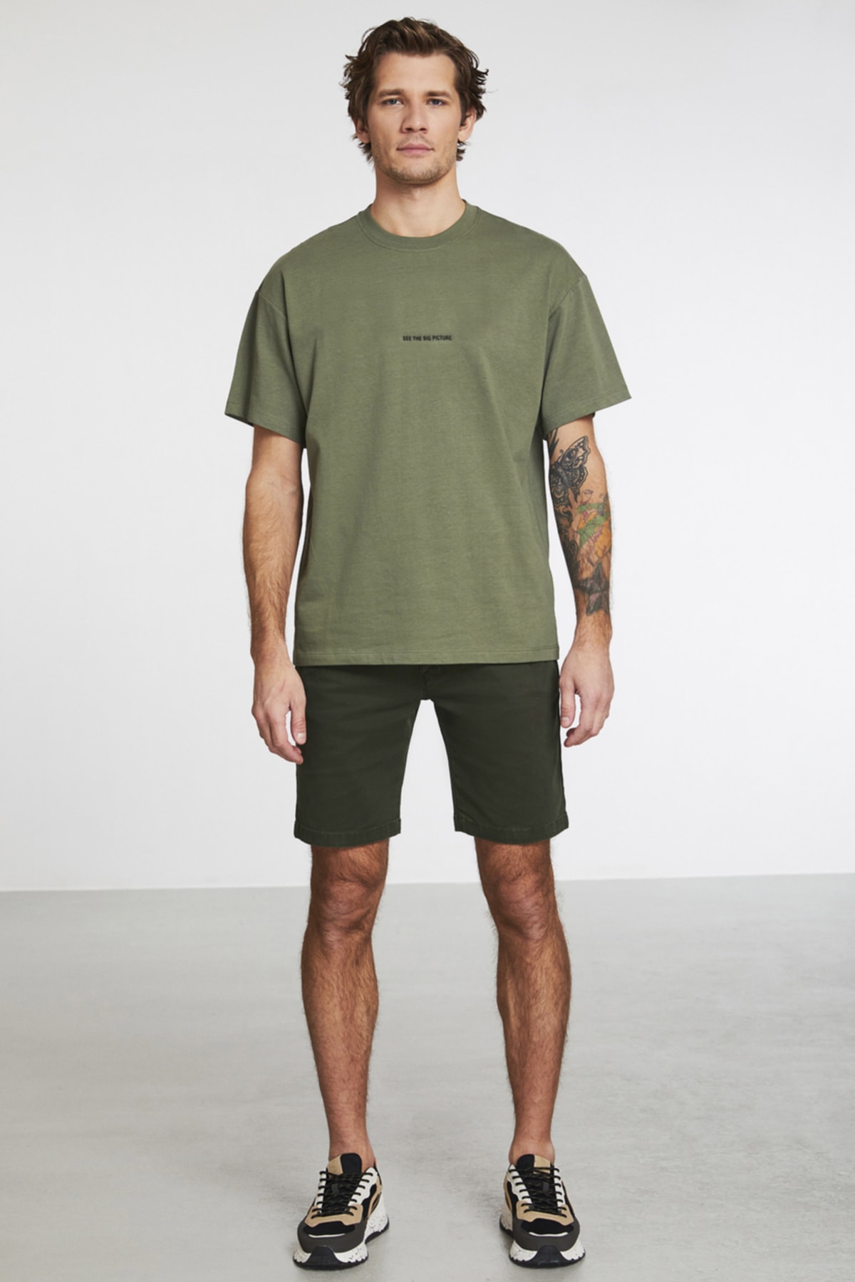 Rıver Oversize Haki T-shirt