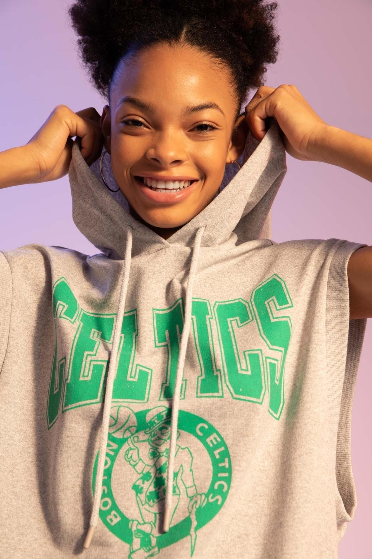 Fit Nba Boston Celtics Oversize Fit Kapüşonlukolsuz Sweatshirt